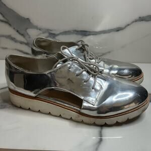 Aldo Shiny Silver Women's Sneakers